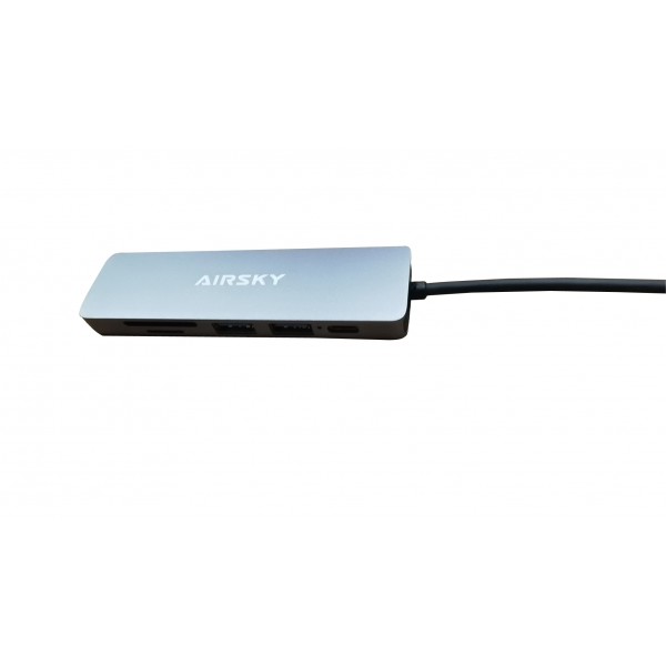 AIRSKY USB Hubs Multi Port Expander, Fast Data Transfer USB Splitter Compatible with Windows PC, Mac, Printer, Mobile HDD